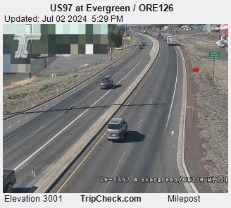 Traffic Cam US 97 at Evergreen / ORE126
